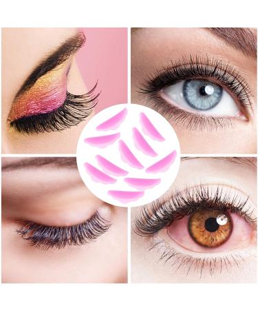 Professional Eyelash Lift Kit - 10 Reusable Silicone Pads for Lash Perm and Styling (Pink) - Buy Online on GoSupps.com