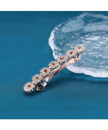 Cimenexe Bohemian Crystal Hair Barrette Rhinestone Hair Clip Gold Cz Hair Pins Clips Rhinestone Flower Headwear Bridal Decorative Hair Accessories for Women and Girls Gifts - Buy Online on GoSupps.com