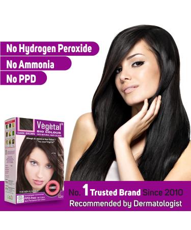 Vegetal Bio Colour - Dark Brown 150g | Natural Hair Dye for International Shipping - Buy Online on GoSupps.com