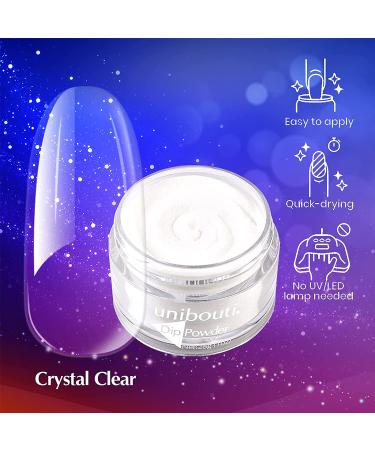 Unibouti Clear Dip Powder Nail Color 1oz/28g - Pro Nail Dipping Powder for French Nail Art - Starter Manicure Salon DIY at Home - Buy Online on GoSupps.com