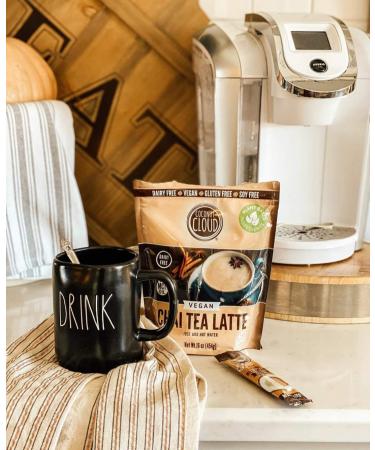 Coconut Cloud Vegan Spiced Chai Tea Latte 16 oz - Dairy Free, Gluten Free, Soy Free | Creamy & Delicious Colorado-Made Alternative - Buy Online on GoSupps.com