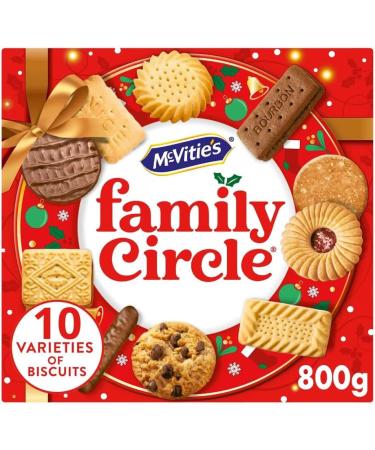 McVitie's Family Circle 10 Biscuit Varieties Assortment of Plain Creams Chocolate and Jam Biscuits - Available in 400g & 800g | Sold by Gronets (800g) - Buy Online on GoSupps.com
