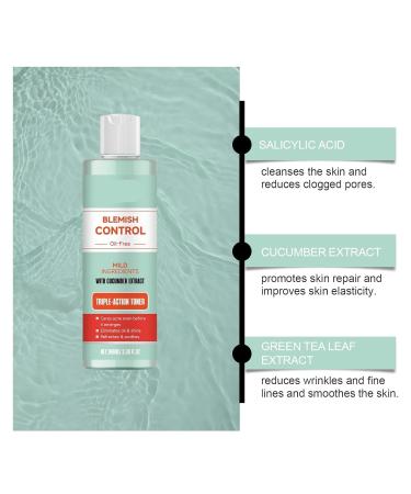 Gentle Facial Toner - Fades Acne & Closed Comedones Cleans Impurities Nourishes & Repairs Facial Skin(3PCS) - Buy Online on GoSupps.com