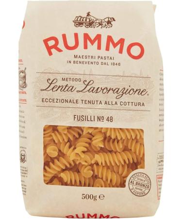 Italian Gourmet E.R. Rummo Fusilli No. 48 Durum Wheat Semolina Pasta 500g + Italian Gourmet Tomato Pulp Box 400g