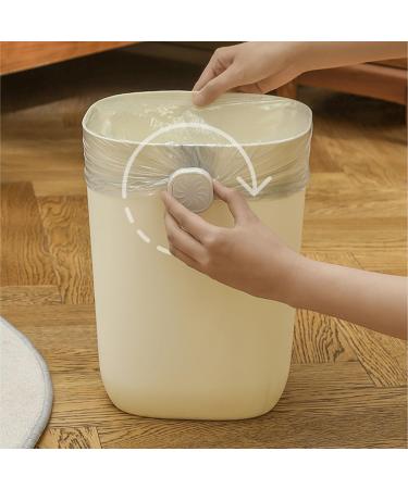 Rotating Garbage Bag Fastening Tool Waste Basket Fixation Attachment Button Keep Your Trash Bag Firmly Attached Convenient Garbage Bag White - Buy Online on GoSupps.com
