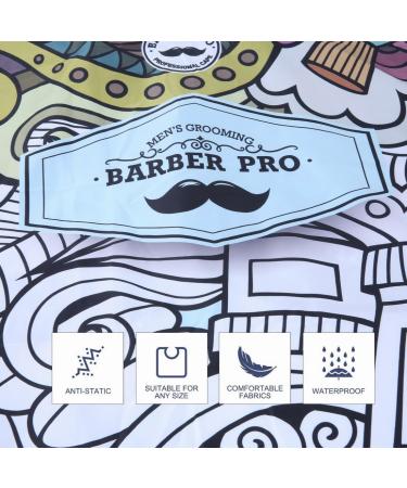 Professional Barber Cape for Haircuts | Adjustable Snap Closure | 63x57 Inch Hairdressing Cape - Ideal for Hairstylists | Hip-Hop Style - Buy Online on GoSupps.com