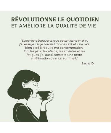 Milky Daisy - Organic Morning Herbal Tea - Coffee Substitute - Cocoa Coffee Caramel Flavor - Energizing and Low in Caffeine - 40 Sachets - Buy Online on GoSupps.com