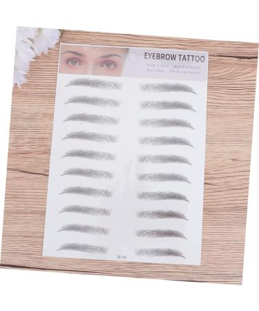 Housoutil 2pcs 3d Eyebrow Stickers Natural Eyebrow Shaper Artificial Eyebrow Water Proof Transfer Stickers 6d - Buy Online on GoSupps.com