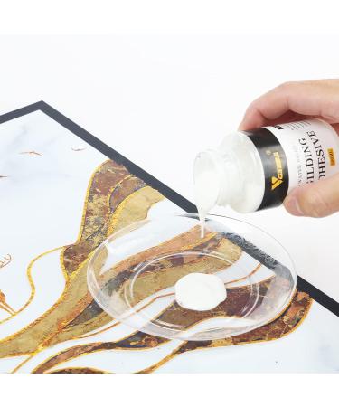 Gold Leaf Adhesive Set - 200ml Glue & Varnish for Craft & Arts | Metal Leaf Glue Combo with Brushes & Gloves - Buy Online on GoSupps.com