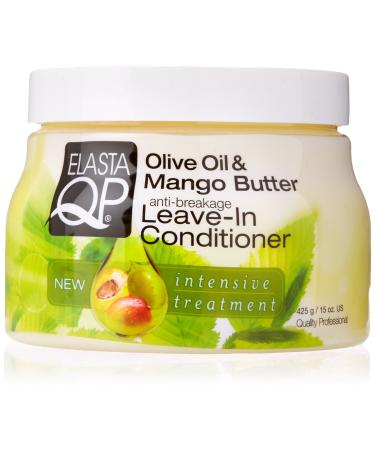 ELASTA QP Olive & Mango Butter Leave In Conditioner 15oz  15 Oz (597150)