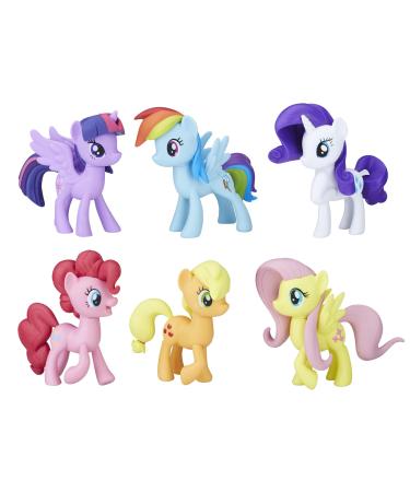 My Little Pony Toys Meet The Mane 6 Ponies Collection (Amazon Exclusive) Frustration-Free Packaging