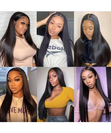 Bele 26 inch 13x6 HD Lace Front Wig 180% Density Brazilian Virgin Human Hair for Black Women - Natural Color Pre Plucked with Baby Hair - Buy Online on GoSupps.com
