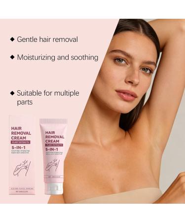  XINRAN Moisturizing body hair removal cream - Long-lasting - Smooth skin - Travel size - Bikini area - Legs - Underarms - Face - Hair removal cream for the whole body even for women - Buy Online on GoSupps.com