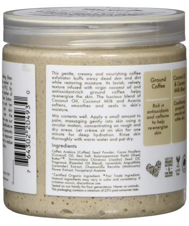Shop Shea Moisture 100% Virgin Coconut Oil Daily Hydration Cr me Coffee Scrub - 8oz | International Shipping Available - Buy Online on GoSupps.com