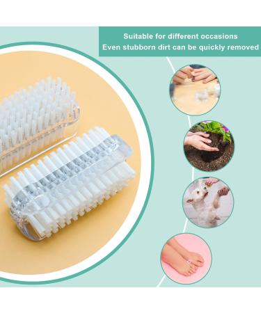 Jortmrd 8-Piece Double-Sided Hand Brush Set Nail Brush & Hard Bristle Cleaning Brushes with 2 Nail Files for Fingernails & Sinks Ideal for Home & Bathroom Use - Buy Online on GoSupps.com