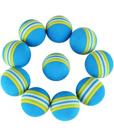 VOVIGGOL 12 Pack 2 Color Rainbow Cat Toy Balls Soft EVA Foam Interactive Indoor Kittens Favorite Toys 1.38" Dia. Small Dogs Puppies Toy Balls Bulk Activity Chase Quiet Play Sponge Ball 12Pcs/ 2 Type Color - Buy Online on GoSupps.com