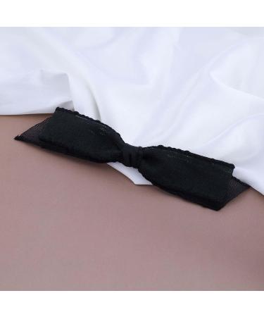Aneneiceera Vintage Black Silk Bow Hair Clip Silk Bow Hair Barrette Chiffon Hair Bow Clip Tulle Bowknot Clips French Bowknot Headpieces Decorative Hair Accessories for Women and Girls (Black) - Buy Online on GoSupps.com