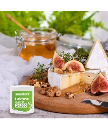 Sanotact Lactase 24 000 - 40 Depot Tablets for Lactose Intolerance | Fast Relief & 6-Hour Long-Lasting Effect - Buy Online on GoSupps.com