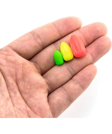 Alwonder 60 Pack Fishing Rig Float - Oval Foam Pompano/Walleye/Live Bait/Surf Fishing Rig with Bead Fly Fishing Crawler Harness - Green Large-0.45 * 0.78 - Buy Online on GoSupps.com