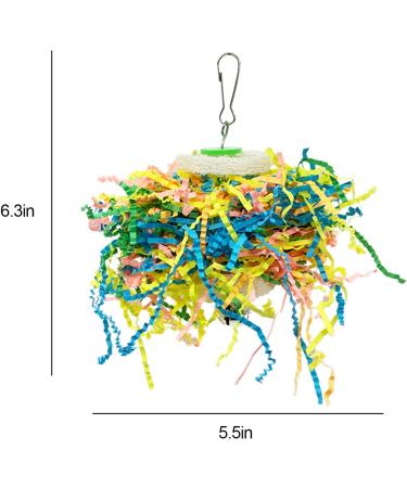 Bird Parrots Shredding Toys - Foraging & Chewing Accessories for Lovebird, Cockatiel, Conure, African Grey - Hanging Loofah & Cage Shredder Toys - Buy Online on GoSupps.com