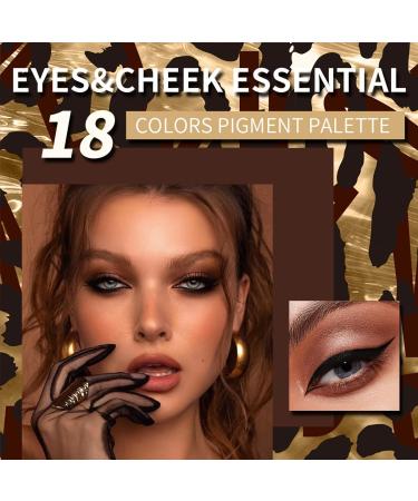Professional 18 Colors Eyeshadow Palette for Mature Women | Waterproof Blendable Brown Shades | Natural-Looking Eye Makeup for All Skin Types - Buy Online on GoSupps.com