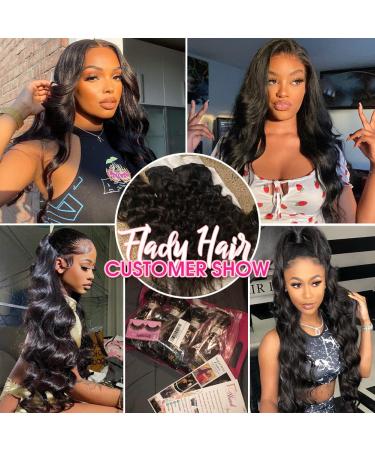 Flady Brazilian Body Wave Human Hair Bundles 14/16/18 Inch - 10A Weave Extensions in Natural Color - Buy Online on GoSupps.com