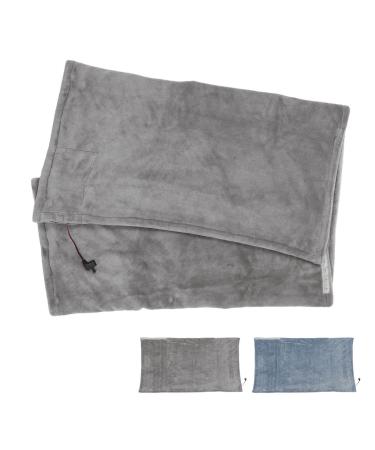 Yuehuamech Electrically heated monitoring ceiling USB cozy soft heated throws flannel portable electrical warm blanket for car home travel office sofa school dormitory (gray)