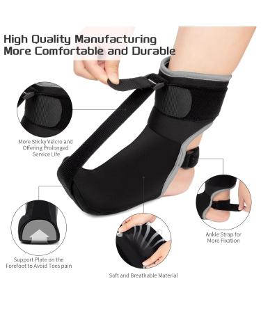 Plantar Fasciitis Night Splint Sock: Unisex Planter Facetious Support for Achilles Tendonitis Plantar Fasciitis Relief | Foot Brace for Ankle Arch Heel Pain - Medium - Buy Online on GoSupps.com