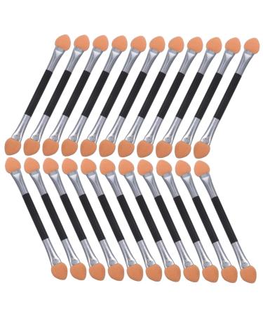 Baluue 24pcs Makeup Eyeshadow Brush Eye Cream Brush Eye Makeup Brushes Dual Ended Eyeshadow Brush Colorful