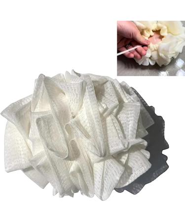Exfoliating Bath Loofah Sponge - Shower Scrubber Pouf for Men & Women | Premium Mesh Bath Accessories - Buy Online on GoSupps.com