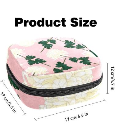 Pink Ladies Tie Storage Bag for Menstrual Cup & Period Essentials - Large Zipper Pouch for Tampons Panty Liners & More | Multi-Colored Design - Buy Online on GoSupps.com