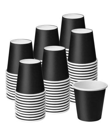 Huaiid 3 Oz 100 Packs Small Disposable Bathroom Mouthwash Cups Bathroom Paper Cups Espresso Paper Cups Small Paper Cups for Snack Bathroom Espresso Perfect for Home Condos Rvs Campers(Black) Black 100 Count (Pack of 1)