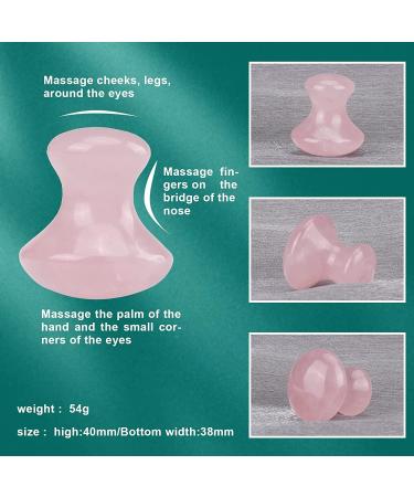 Buy Ideayard Gua Sha Massage Tool | Natural Mushroom Shape Guasha Board for Spa Relaxation & Wrinkle Removal (Rose Quartz & Aventurine) - International Shipping Available - Buy Online on GoSupps.com