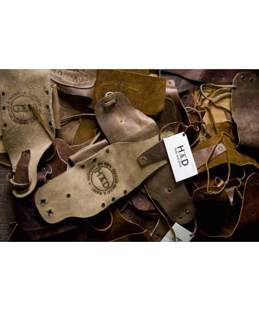 Hide & Drink Leather Hair Ties (2 Pack) - Handmade Ponytail Holders/Wraps with 101 Year Warranty (Bourbon Brown) - Buy Online on GoSupps.com