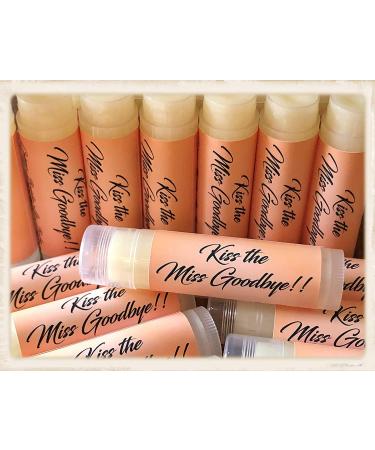 50 KISS THE MISS GOODBYE Vanilla Lip Balms - Perfect Bridal Shower & Bachelorette Party Favors | International Shipping - Buy Online on GoSupps.com