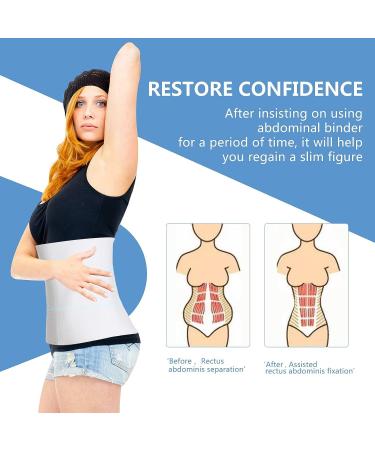 XL Abdominal Binder for Umbilical Hernias Post Surgery - Postpartum Tummy Tuck Support Belt for Men and Women - Slimming Bariatric Stomach Compression - High Elasticity Breathable - Buy Online on GoSupps.com