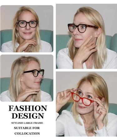 Eyekepper 4 Pack Stylish Bifocal Reading Glasses for Women - Clear Lens 2.5x - International Shipping Available - Buy Online on GoSupps.com