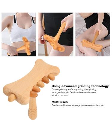 Wood Massage Tool - Gua Sha & Trigger Point Therapy | Handcrafted Wooden Massage Device for Back & Legs - Buy Online on GoSupps.com