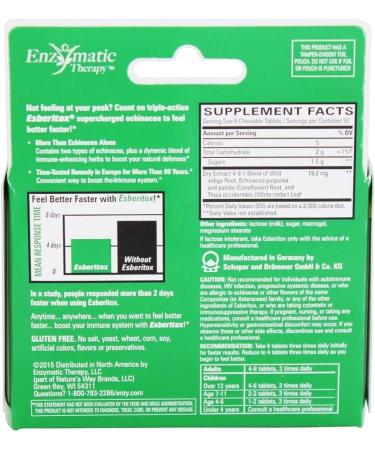 Nature's Way Esberitox Echinacea 200 Chewable Tablets - Immune Support - Buy Online on GoSupps.com