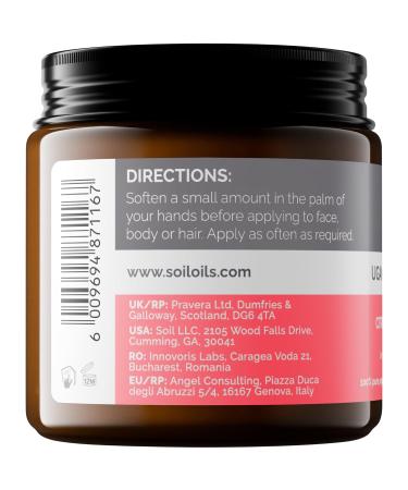 Buy SOiL Organic Shea Butter - Citrus Scented 100% Pure & Unrefined - 100ml | International Shipping Available - Buy Online on GoSupps.com