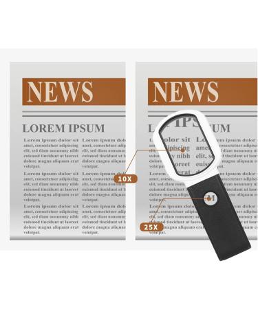 Harrianna Magnifying Glass with Light and Stand 10x 20x High Magnification Handheld and Standing 9 LED Illuminated Magnifier for Seniors Reading Inspection Coins Soldering Exploring Jewelry Hobbies & Crafts - Buy Online on GoSupps.com