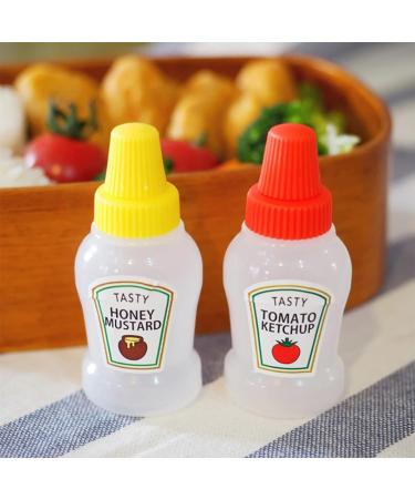 4Pcs Mini bottles mini ketchup bottle maggi bottle spice bottles sauce bottle mini salt shaker for on the go for hot sauce barbecue sauce olive oil ketchup mayonnaise Sauces and Marinades - Buy Online on GoSupps.com