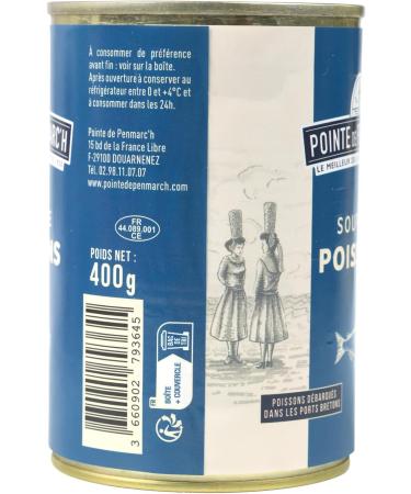Pointe de Penmarc'h fish soup set of 3 cans of 400 g - Delivery in 2 to 3 working days from Brittany - Buy Online on GoSupps.com