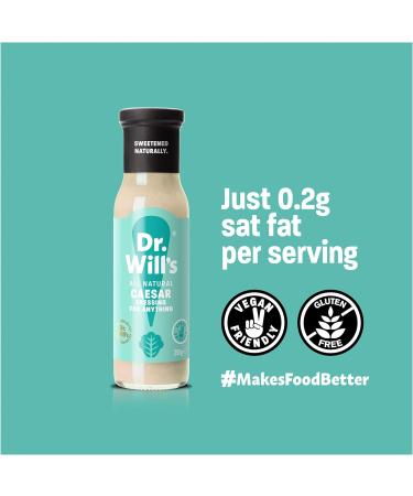 Dr. Will's Vegan Caesar Dressing & Dip Sauce 250g - Dairy-Free & Delicious - Buy Online on GoSupps.com