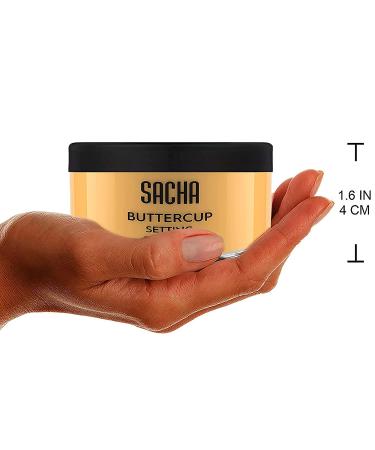 Sacha BUTTERCUP Setting Powder - No Ashy Flashback - Blurs Lines & Pores - 1.25 oz Loose Translucent Powder for Medium to Dark Skin Tones - Buy Online on GoSupps.com