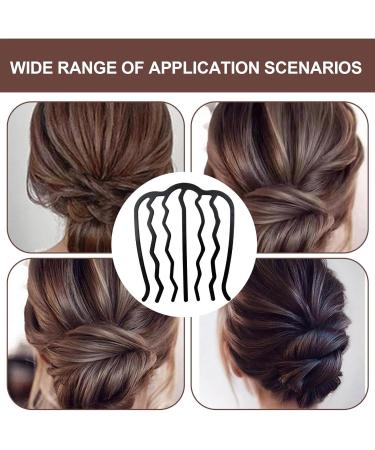 Hair Comb - Iron Head Comb Clip | Decorative Bolds Strong Grip Hair Comb Buckle | Hair Comb | Hair Clip Buckle | Hair Comb Pin for Friends and Family - Buy Online on GoSupps.com