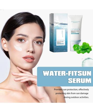 ThrivingAura Moisturizing Sunscreen SPF50 PA+++ Water-fit Sun Serum Sunscreen Must-Have Hydrating Sunscreen Natural Facial Sunscreen Skincare Daily Cleansing Beauty Refreshing No Sticky No White Cast - Buy Online on GoSupps.com