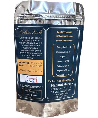 Generic Celtic Sea Salt Coarse Grain Hand Harvested 100% Natural GMO-Free (Certified Product) 14Oz - Buy Online on GoSupps.com