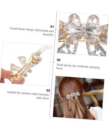 minkissy Hairpins Hair Rollers Clips Hair Clips for Girls Hair Jewelry Hair Accessories Large Hair Clips Bow Tie Top Clip South Korea Headgear Women's Issue Card Alloy White - Buy Online on GoSupps.com