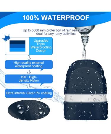 6 Pcs Woanger Waterproof Rain Cover for 20-60 L Backpacks | Ultralight, Reflective Strip, Adjustable Buckle | Ideal for Hiking, Camping, Cycling - Buy Online on GoSupps.com